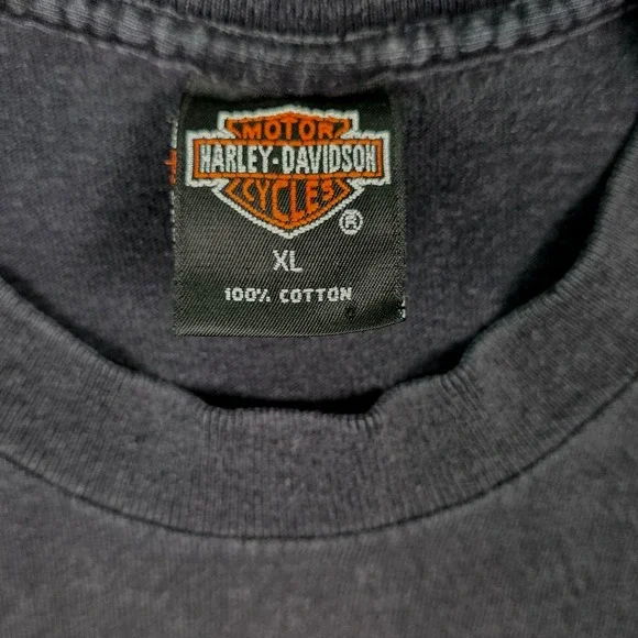 Harley Davidson T Shirt Mens XL Black 1995 Sturgis Black Hills Rally Vintage Tee - Picture 9 of 16